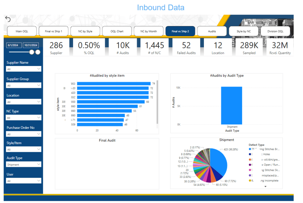 Inbound Audit Final vs Ship 2